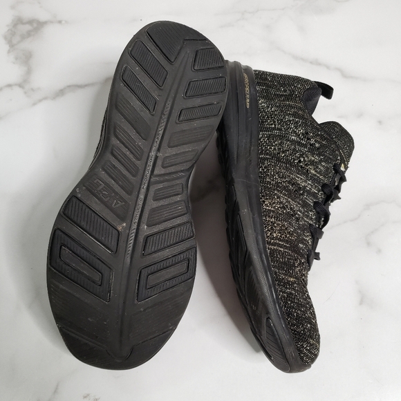 APL Techloom Pro Sneaker Black Gold Metalic Size 8 - Picture 6 of 8
